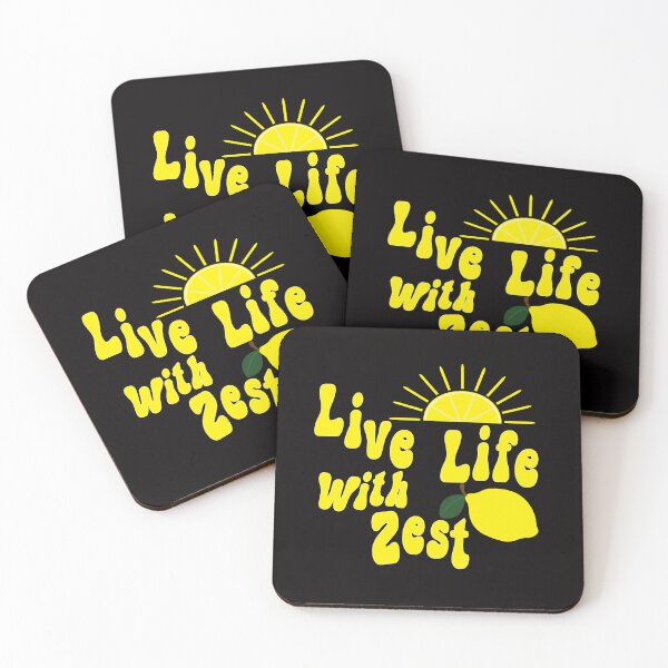 Item preview, live life with zest stickers, live life with zest shirts, lemon shirt womens, by DAM Creative, designed and sold by DAM Creative ⭐⭐⭐⭐⭐.