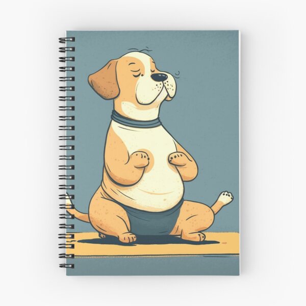 Artikelvorschau, Glücklicher Hund beim Yoga entworfen und verkauft von NxtGenArt.