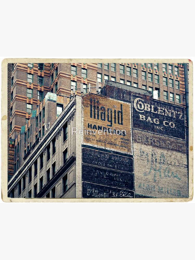 Póster «Anuncios pintados a mano de murales de la década de 1940 en