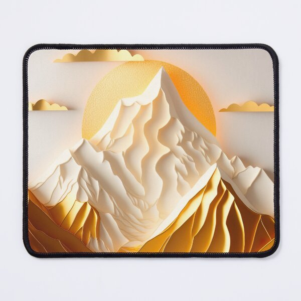 Item preview, Paper quilling - Annapurna mountain range during golden hour designed and sold by UmagineArts.