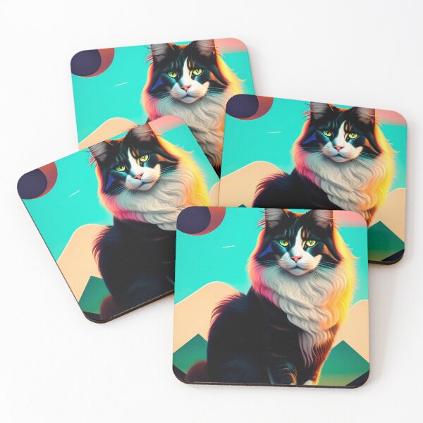 Item preview, Painting of a cat elegantly posing L'eleganza felina designed and sold by VitaleHouse.