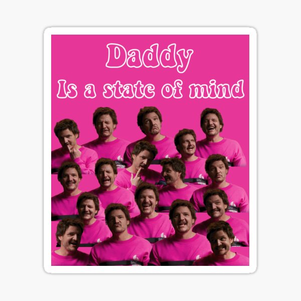 Aperçu de l'œuvre papa est un état d'esprit t-shirt pedro pascal créée et vendue par Chicledechoclo.