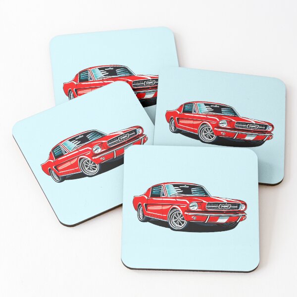Item preview, 60s Red Mustang designed and sold by solmarstudio.