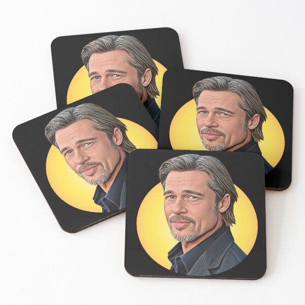 Item preview, Brad Pitt Artwork - Hollywood Heartthrob designed and sold by CartoonStarsStd.