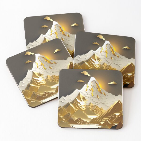 Item preview, Paper quilling - Golden mountains ! designed and sold by UmagineArts.