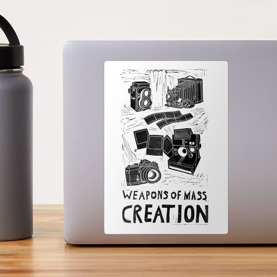 Weapons Of Mass Creation Sticker for Sale by Bianca Green