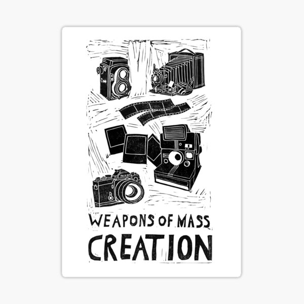 Weapons Of Mass Creation Sticker for Sale by Bianca Green