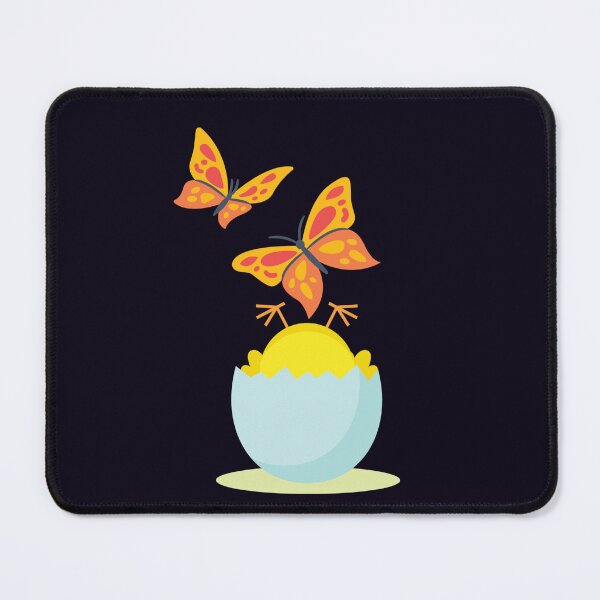 Item preview, Easter: Baby Chick Upside Down in Cracked Egg, Butterflies! designed and sold by TaraTs.
