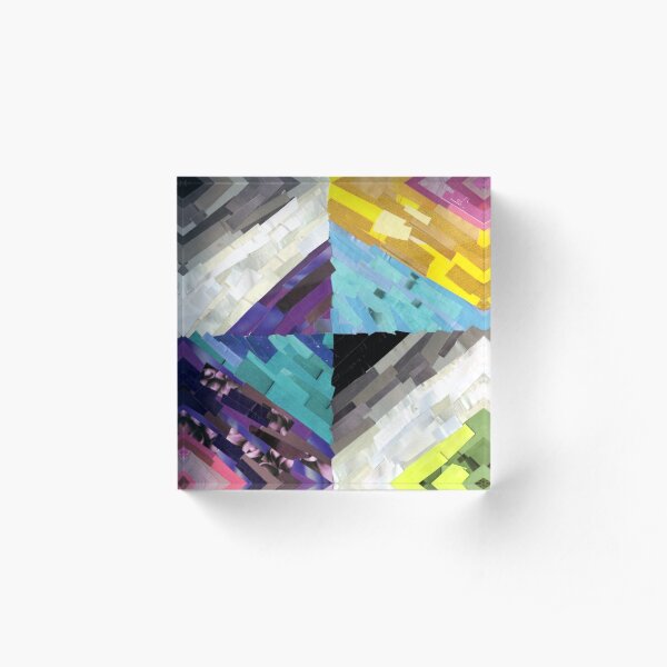Bi, Pan, Ace, Aro Solidarity Acrylic Block