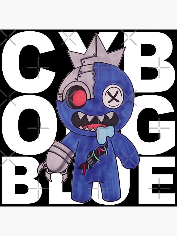 cyborg Blue monster rainbow friends vector illustration 20714722 Vector Art  at Vecteezy