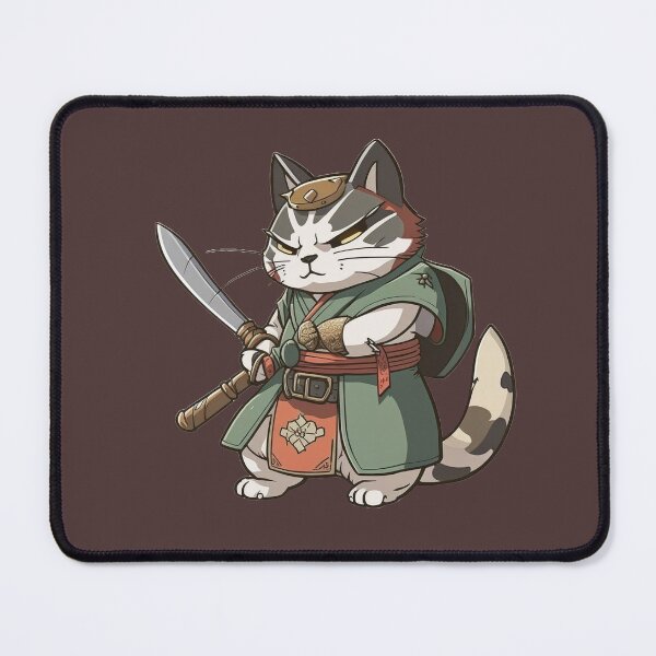 Item preview, Cat kawaiii Samurai Ninja katana designed and sold by TOoDArt.