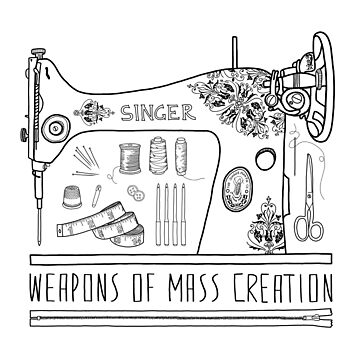Artwork thumbnail, Weapons Of Mass Creation - Sewing by BiancaGreen