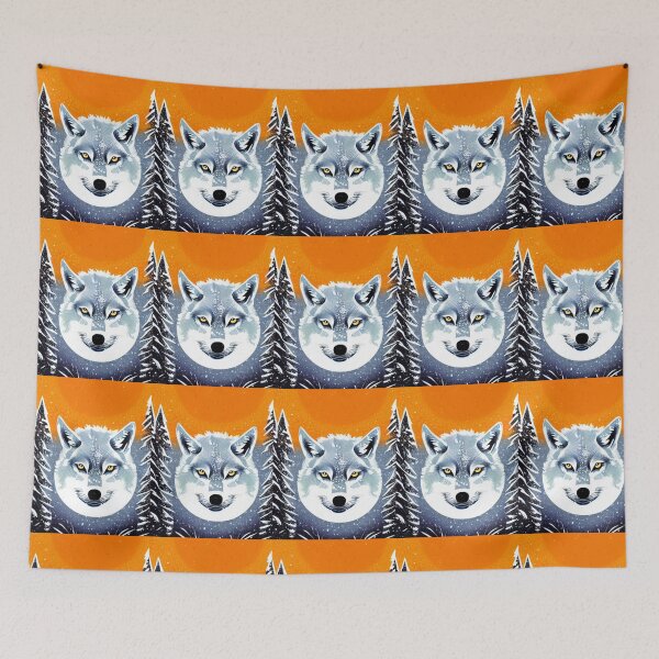 Item preview, Mystic Wolf in Winter Landscape designed and sold by 3TFashion.