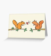 Tickle Tickle Little Squirrel Greeting Card