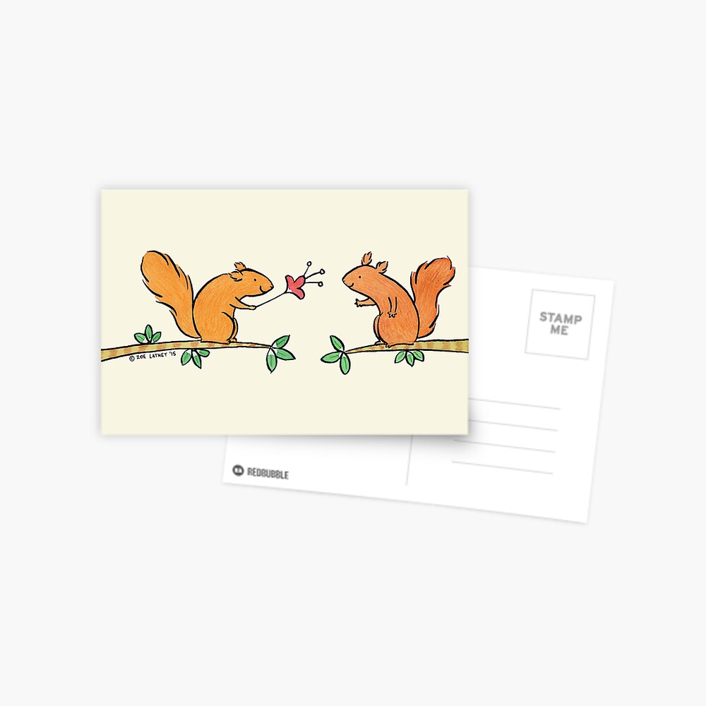 Tickle Tickle Little Squirrel Postcard