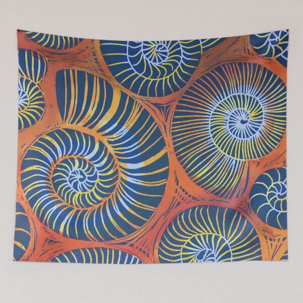 Item preview, Ammonites on the Beach designed and sold by Jane Dignum.