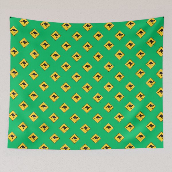 Item preview, Kangaroo - Green designed and sold by Ashleigh Bell.