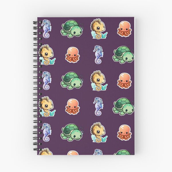 Item preview, 4 Cute Drawings of Sea Animals designed and sold by beluxe.
