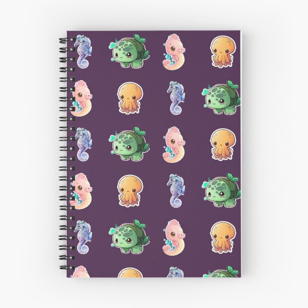 Item preview, 4 Cute Drawings of Sea Animals designed and sold by beluxe.