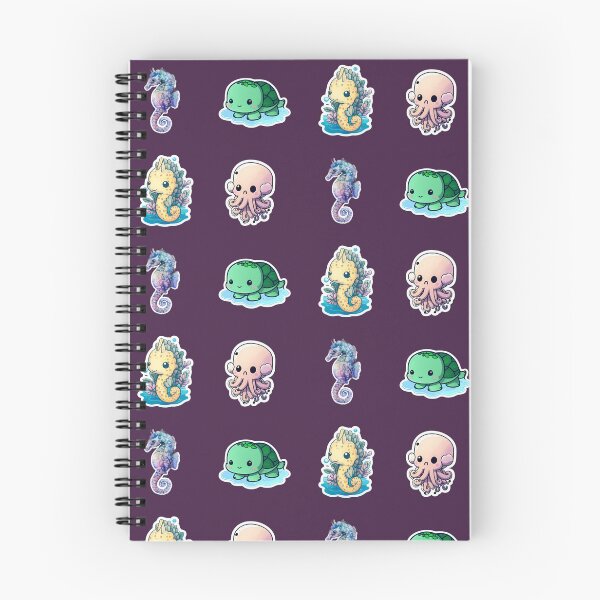 Item preview, 4 Cute Drawings of Sea Animals designed and sold by beluxe.