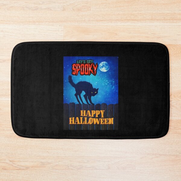 Item preview, Happy Halloween Lets Get Spooky Black Cat designed and sold by teewearstyle.