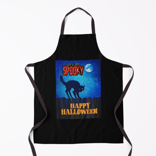Item preview, Happy Halloween Lets Get Spooky Black Cat designed and sold by teewearstyle.