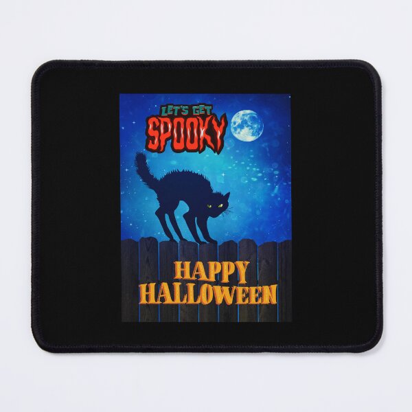Item preview, Happy Halloween Lets Get Spooky Black Cat designed and sold by teewearstyle.