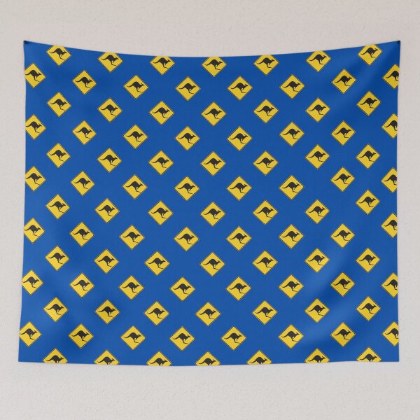 Item preview, Kangaroo - Dark Blue designed and sold by Ashleigh Bell.