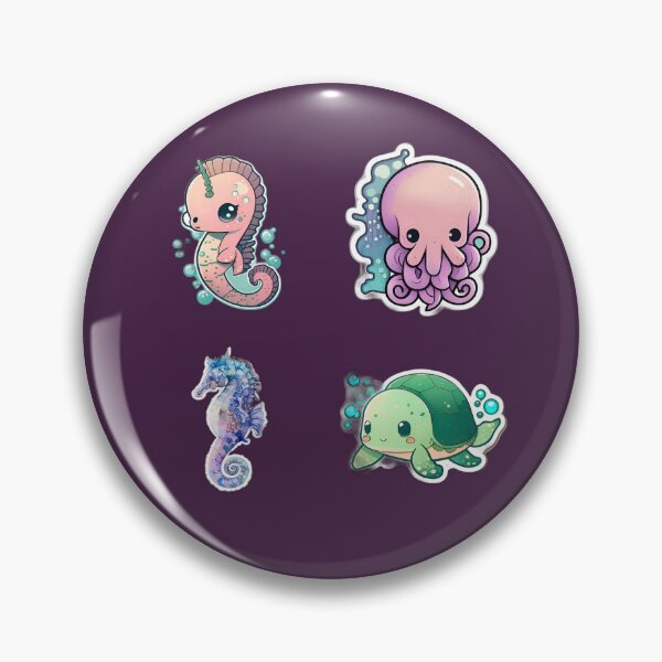 Item preview, Cute Drawings of Sea Animals designed and sold by beluxe.