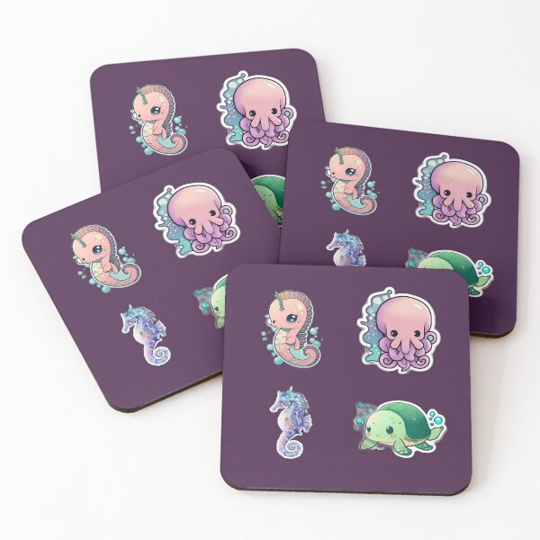 Item preview, Cute Drawings of Sea Animals designed and sold by beluxe.