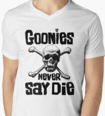 The Goonies - GOONIES NEVER SAY DIE T Shirt Men's V-Neck T-Shirt