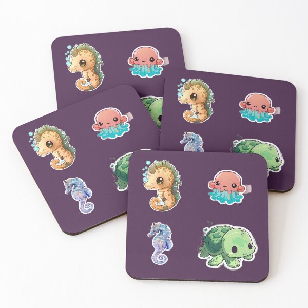 Item preview, Cute Drawings of Sea Animals designed and sold by beluxe.