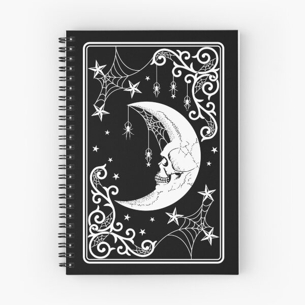Item preview, Skull Moon with Spiderwebs designed and sold by RavenWake.