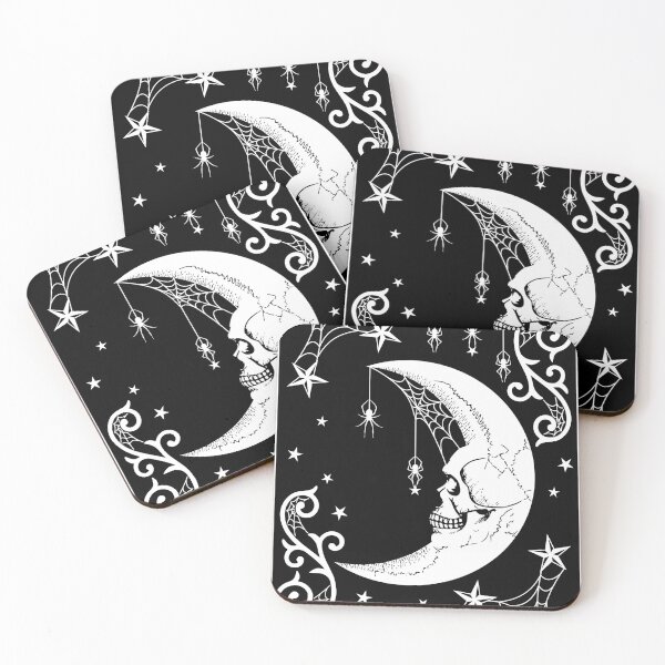 Item preview, Skull Moon with Spiderwebs designed and sold by RavenWake.