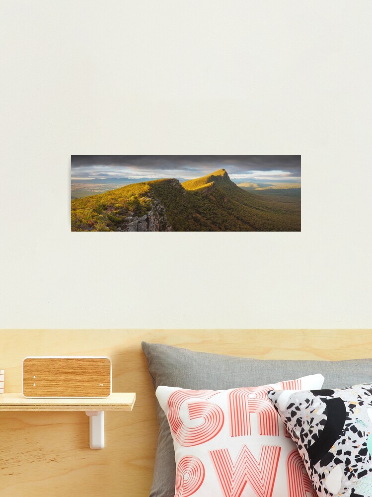 Thumbnail 2 of 3, Photographic Print, Signal Peak from Mt Abrupt, Grampians, Victoria, Australia designed and sold by Chockstone.