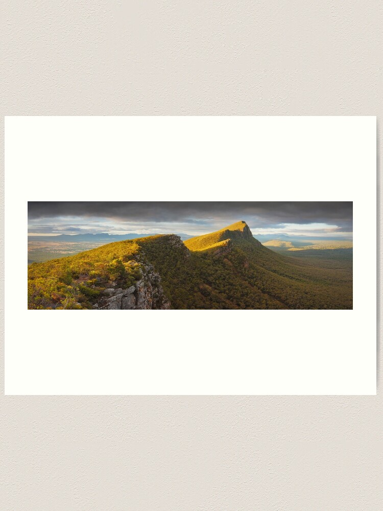 Thumbnail 1 of 3, Art Print, Signal Peak from Mt Abrupt, Grampians, Victoria, Australia designed and sold by Chockstone.