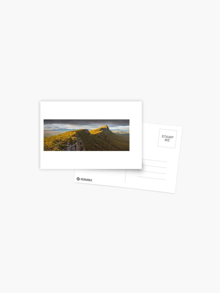 Thumbnail 1 of 2, Postcard, Signal Peak from Mt Abrupt, Grampians, Victoria, Australia designed and sold by Chockstone.