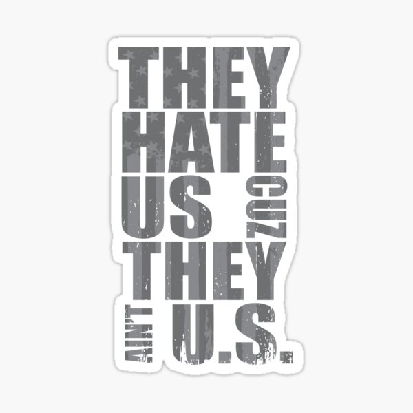 They Hate Us Because They Ain't Us SVG Graphic by spoonyprint · Creative  Fabrica