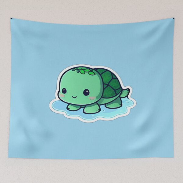 Item preview, Cute Tiny Green Sea Turtle designed and sold by beluxe.