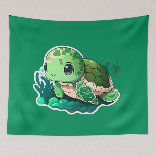 Item preview, Cute Tiny Green Sea Turtle designed and sold by beluxe.