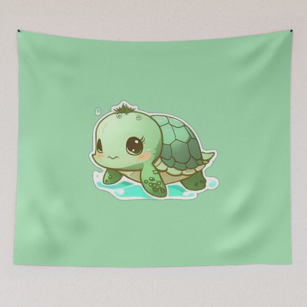 Item preview, Cute Tiny Green Sea Turtle designed and sold by beluxe.