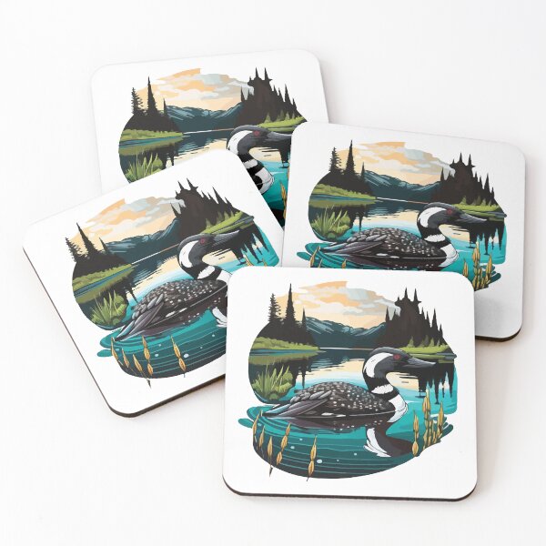 Item preview, Common Loon on a Calm Lake designed and sold by Vector-nook.