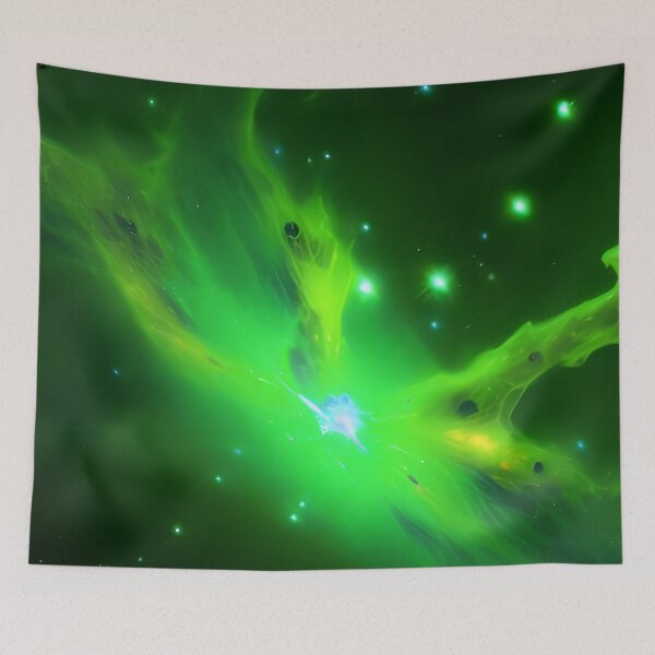 Artikelvorschau, Bright Green Nebula Space entworfen und verkauft von VersoShopping.