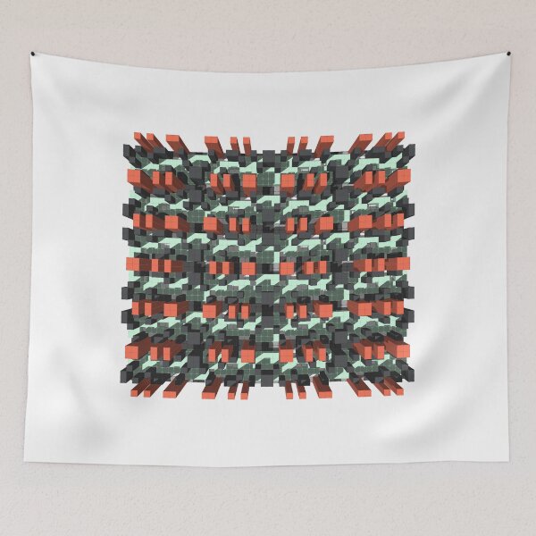 Item preview, Automatta 3D color pattern design designed and sold by O Estúdio Gráfico - Mylla Ghdv.