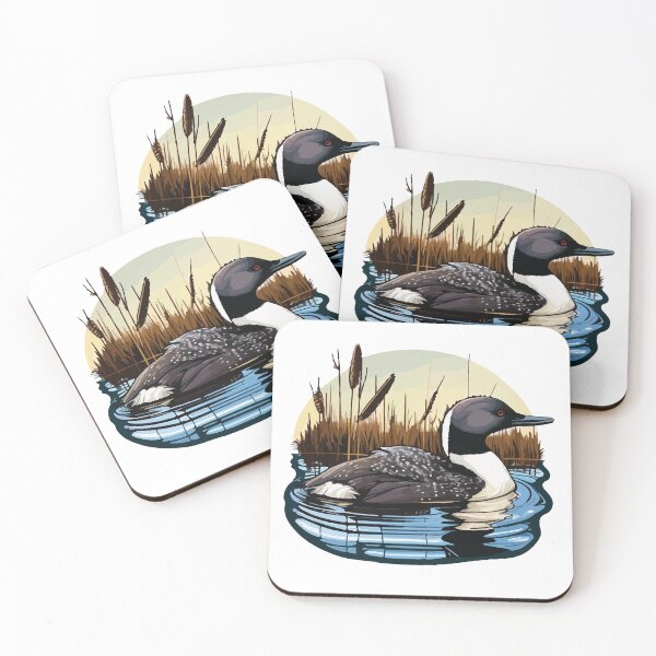 Item preview, Common Loon Pond(ering) designed and sold by Vector-nook.