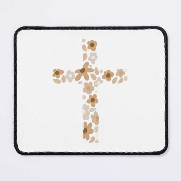 Item preview, Boho Christian Floral Cross Design designed and sold by MeanderCo.