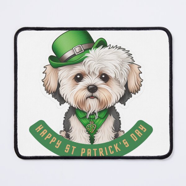 Aperçu de l'œuvre St. Patrick's Day Lucky Dog créée et vendue par RootNeeds.
