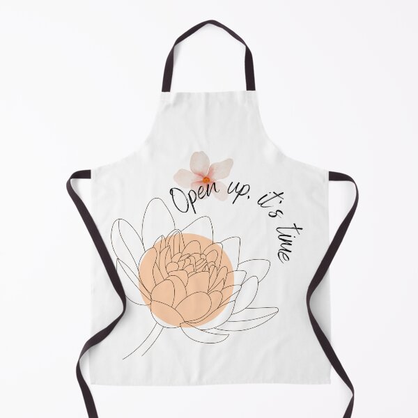 Item preview, Open up, it's time. Motivational lovely minimalist boho flower line drawn design designed and sold by PixelPizzazz.