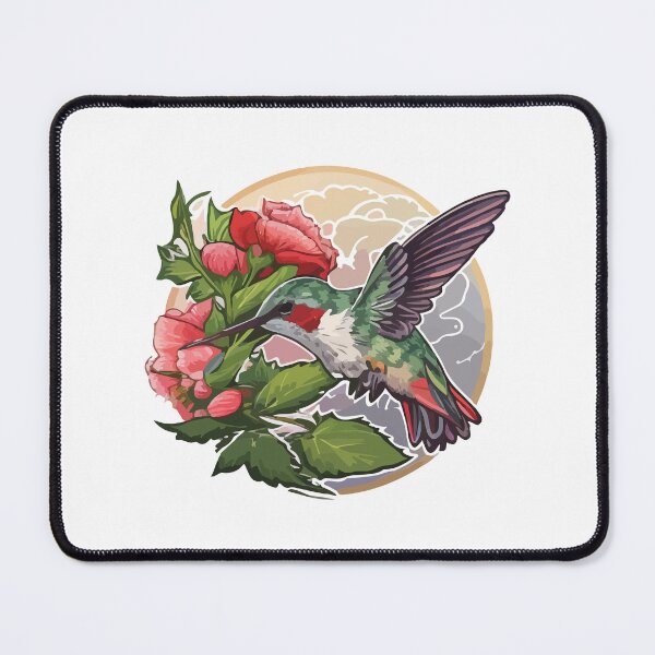 Item preview, Ruby-Throated Hummingbird Enjoying Nectar designed and sold by Vector-nook.