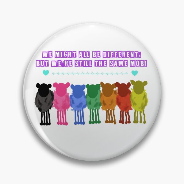 Item preview, Harmony Day Sheep - We might all be different, but we're still the same mob! designed and sold by TraceyMackieArt.
